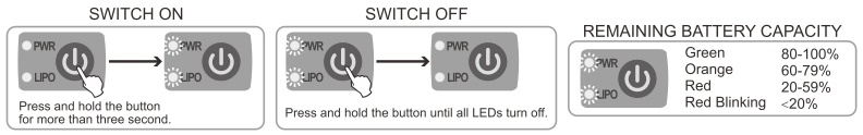 Електронен превключвател за включване/изключване SkyRC LiPo